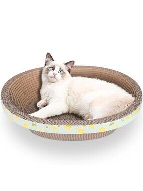 Cat Scratcher Bed Cardboard Cat Scratcher Lounge Nest Durable Cat Scratching Pad